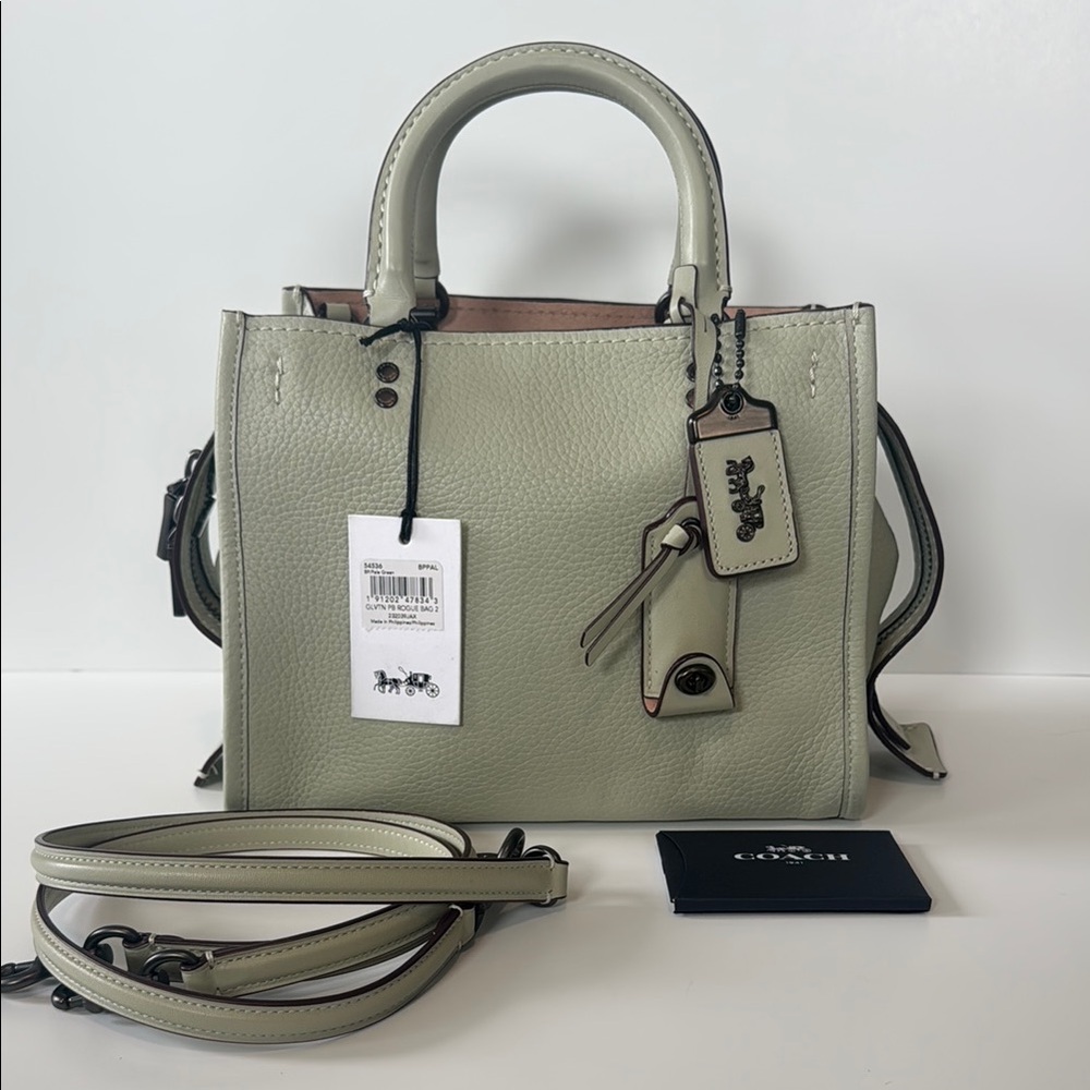 Coach 1941 rogue tote pale green